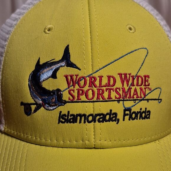 World Wide Sportsman - Islamorada, FL Trucker Snapback Hat - New - Picture 2 of 8